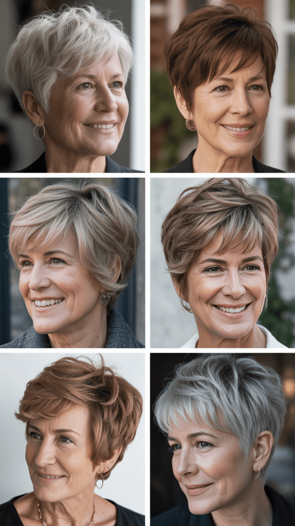 Messy Pixie with Long Bangs