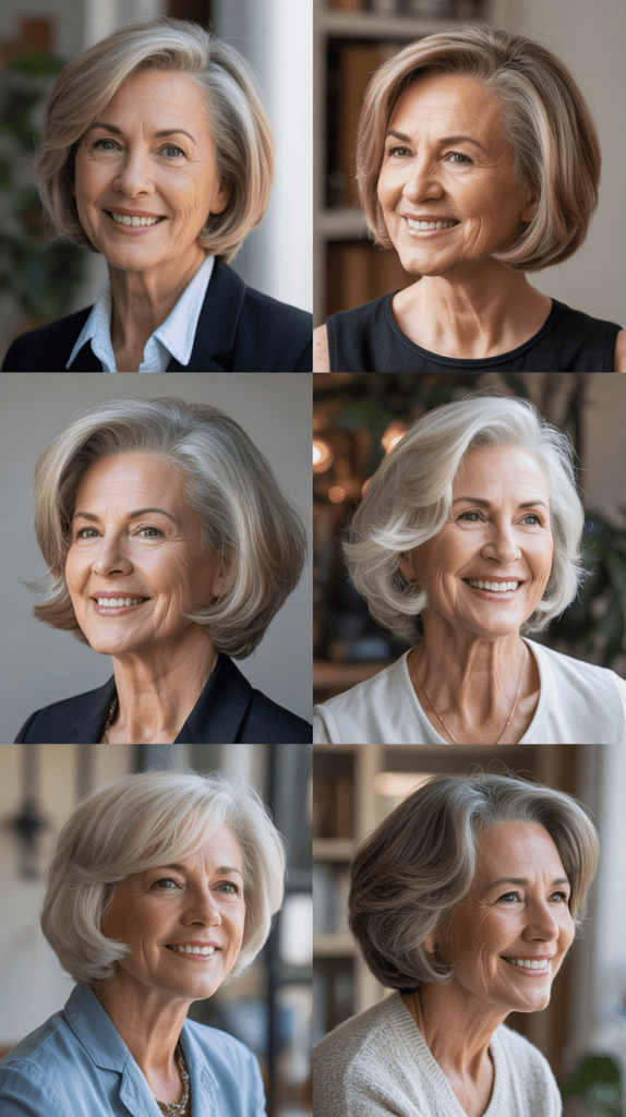 Chin-Length Rounded Bob