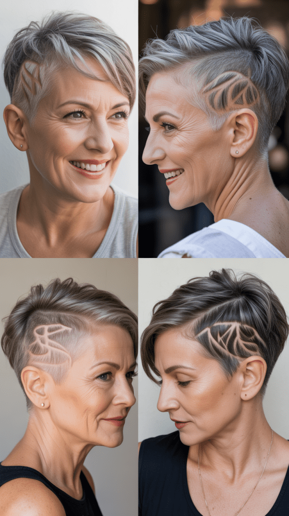 Pixie with Side-Shaved Design