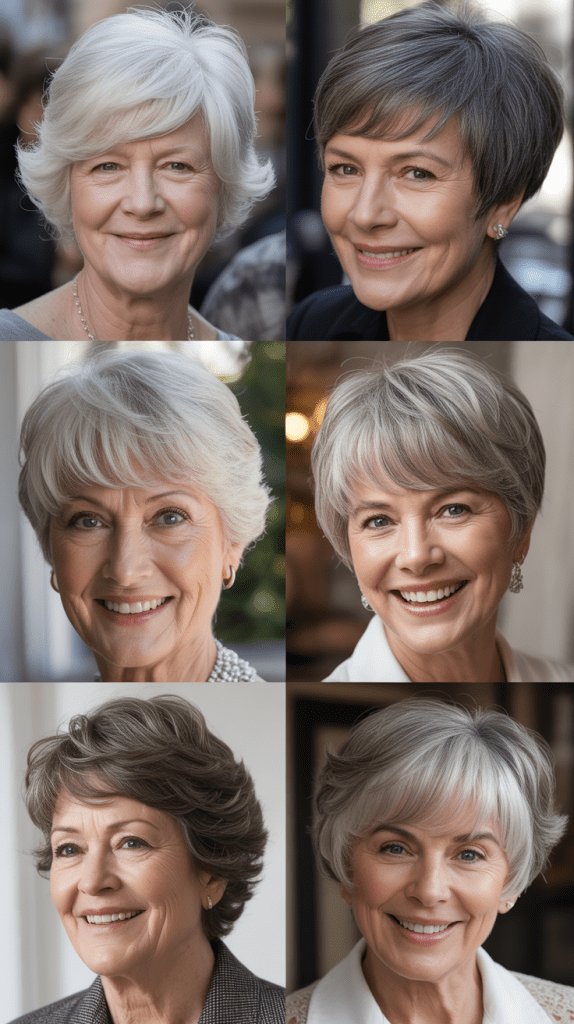 Rounded Pixie with Full Bangs