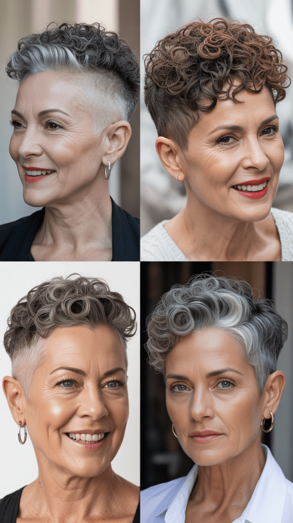 Curly Undercut Pixie