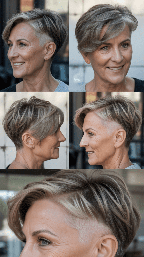 Layered Crop with Side Undercut