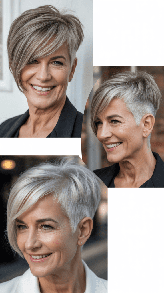 Asymmetrical Pixie with Long Fringe