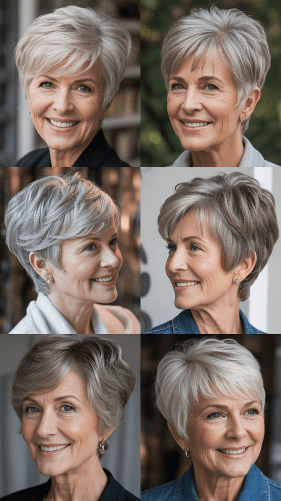 Layered Pixie with Side-Swept Bangs