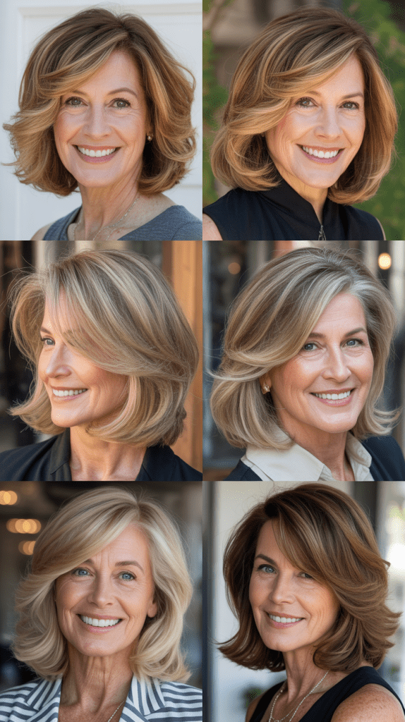 Soft Textured Lob with Balayage