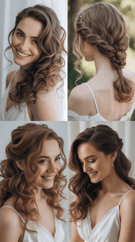 Side Braid with Loose Curled Ends
