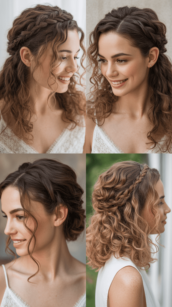 Voluminous Half-Crown Braid