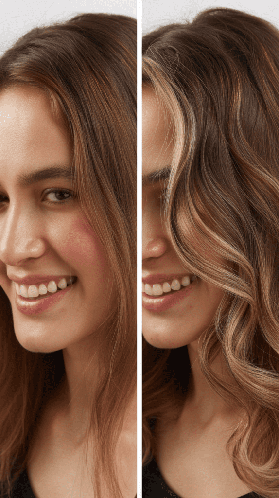 Subtle Brunette Babylights