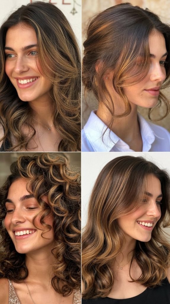 Caramel Flash Highlights In Golden Brown