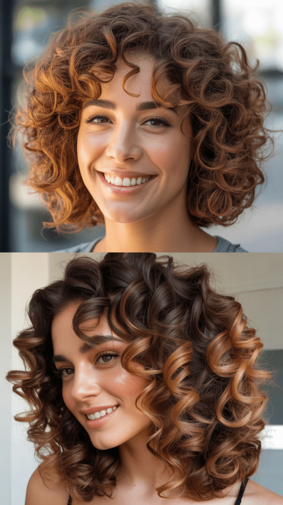 Brunette with Balayage Ombre Effect