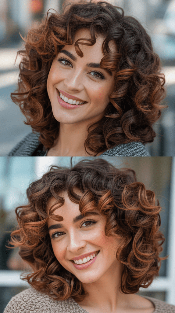 Subtle Chestnut Lowlights with Copper Accents