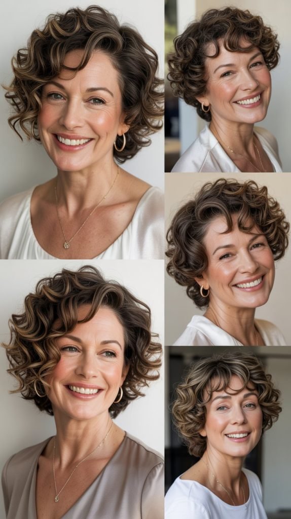 The Asymmetrical Curly Cut