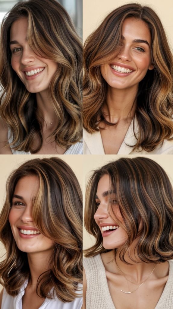 Caramel Tones for Warm Brunettes