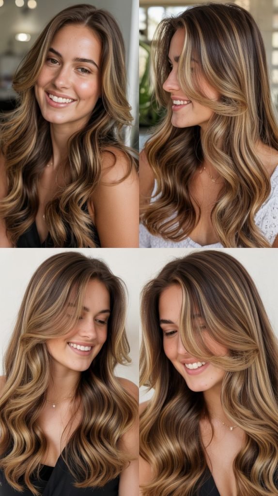  Caramel Highlights On Long Golden Brown Hair
