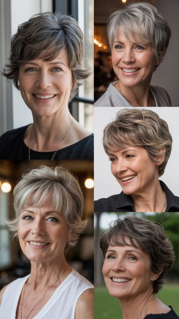 Textured Crop with Micro Bangs