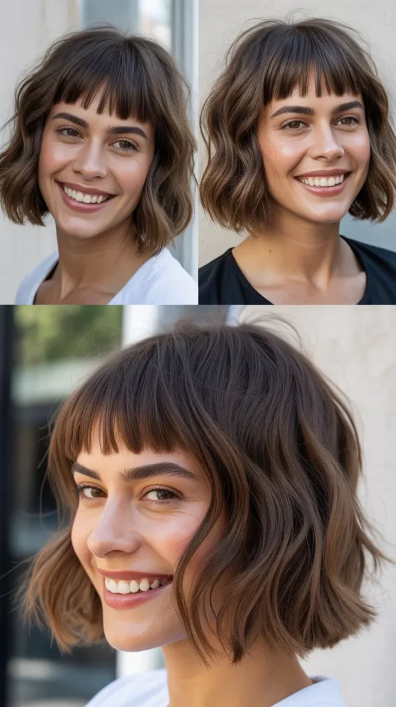 Piecey Lob With Choppy Micro Fringe