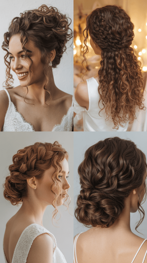 Textured Curly French Twist