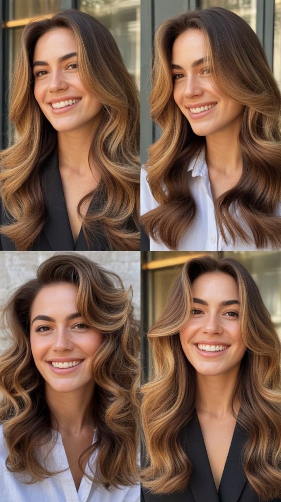 Honey Highlights on Brown Base