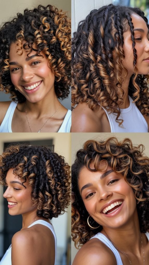  Caramel Highlights For Coily Hair Texture