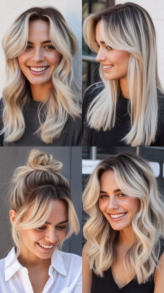 Platinum Blonde with Shadow Root