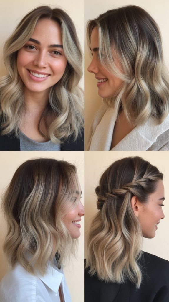 Ash Blonde with Shadow Root