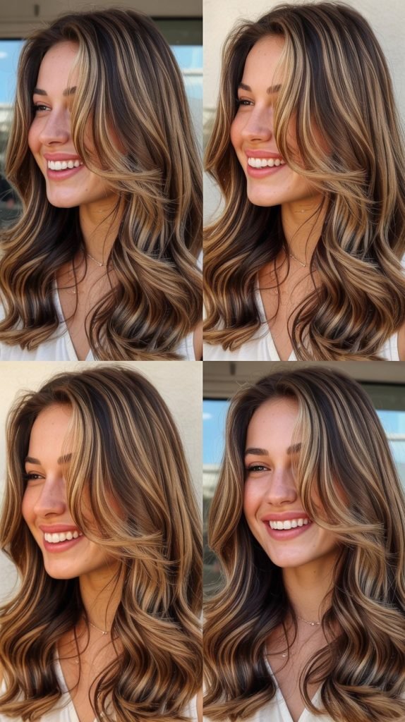  Caramel Highlights With Golden Brown Lowlights