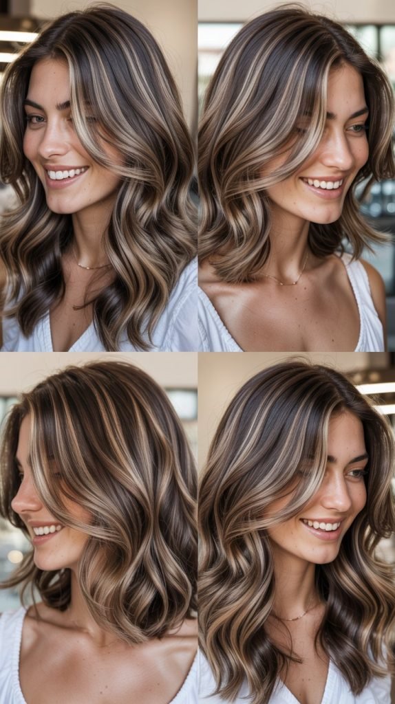 Ash Brown Highlights for Cool Tones