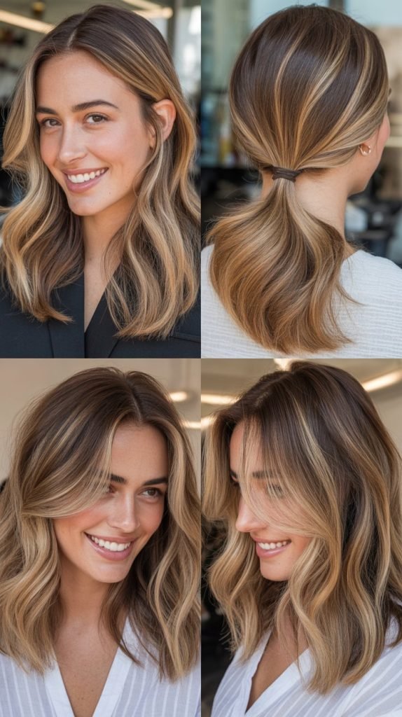 Caramel Blonde with Shadow Root