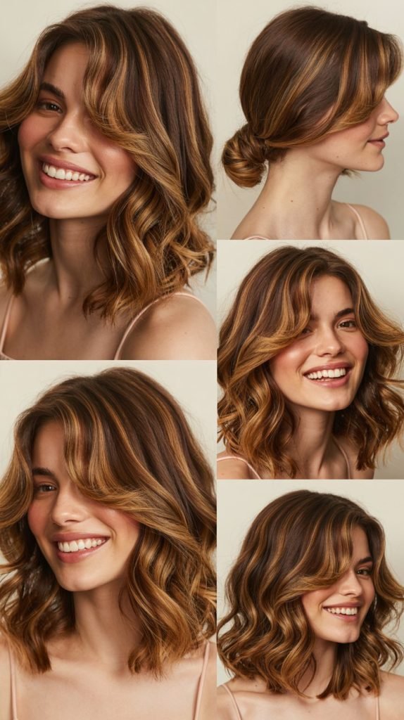  Chunky Caramel Highlights On Golden Brown