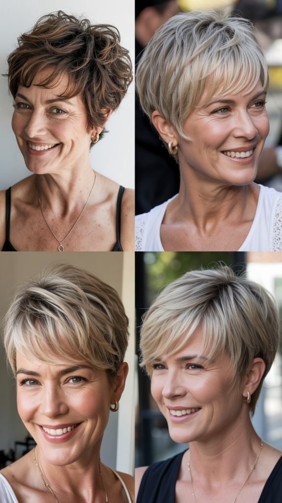 Choppy Pixie with Long Bangs