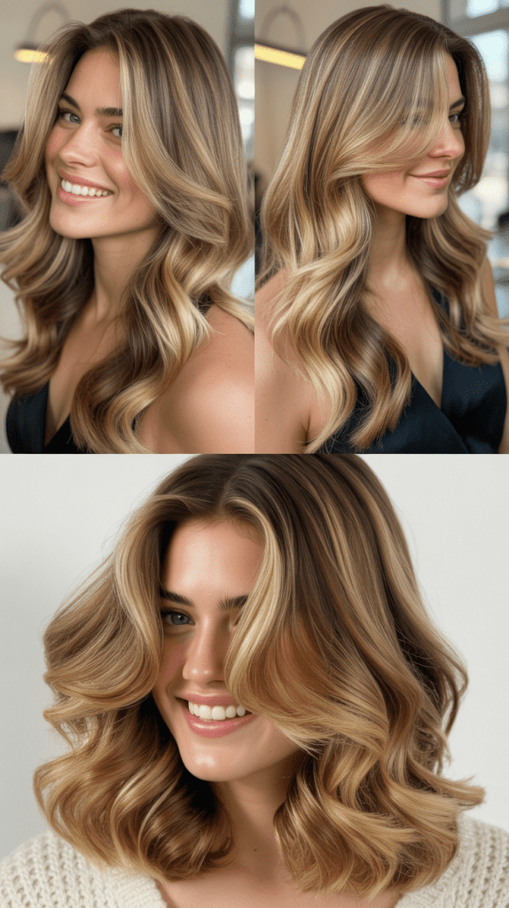 Caramel Swirl Blonde Balayage