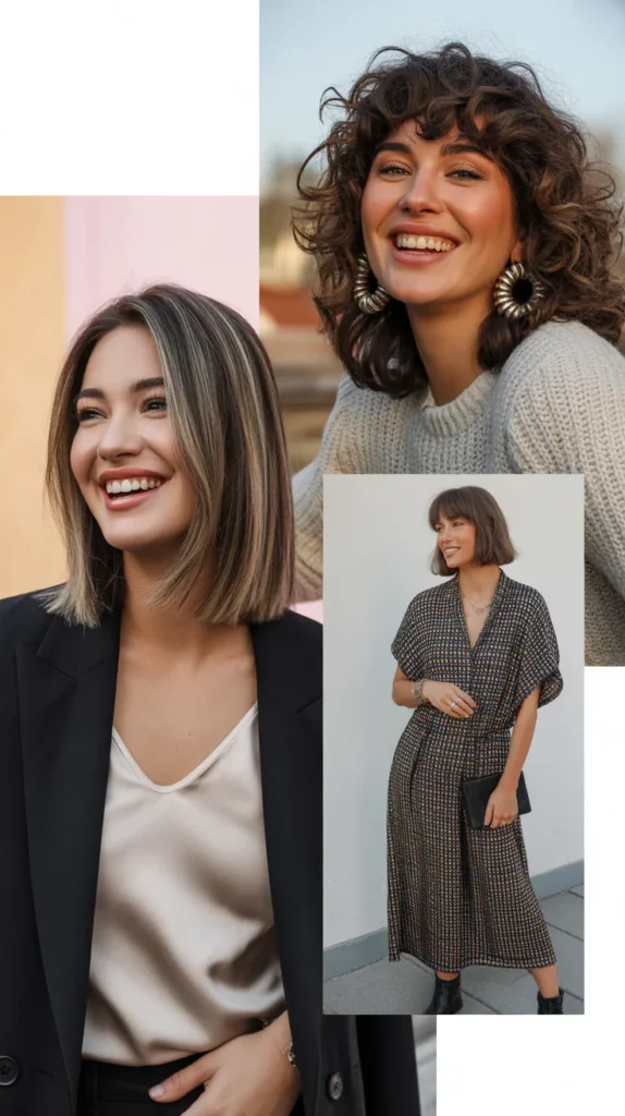 4. Long Bob With Disconnected Undercut And Bangs