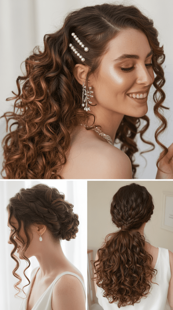 Voluminous High Ponytail with Curly Texture