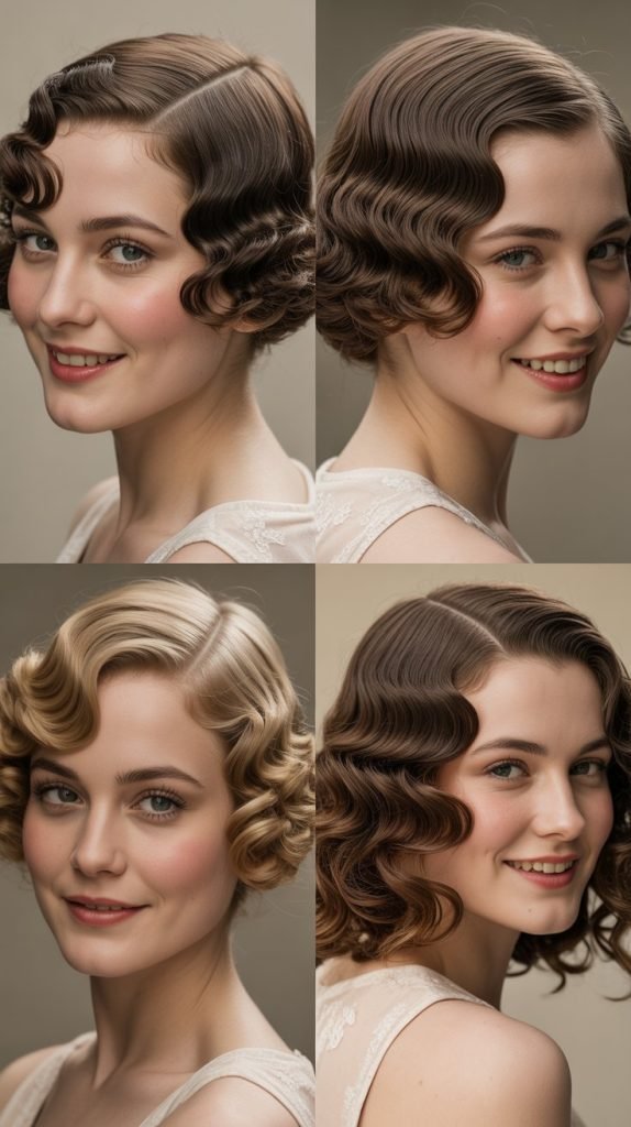 Vintage Curly Finger Waves