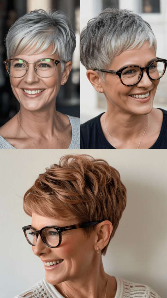 Natural Gray Textured Pixie