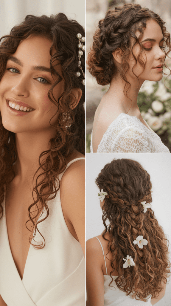 Fishtail Braid with Curly Ends