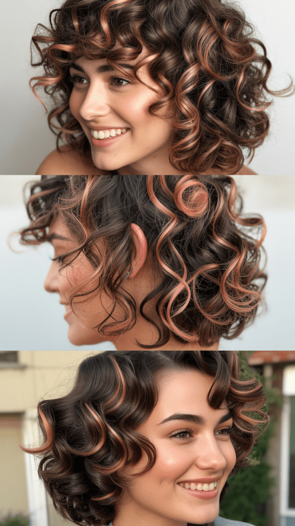 Golden Babylights for Fine Brown Curls