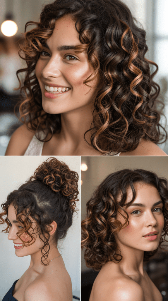  Dark Brown with Partial Blonde Highlights