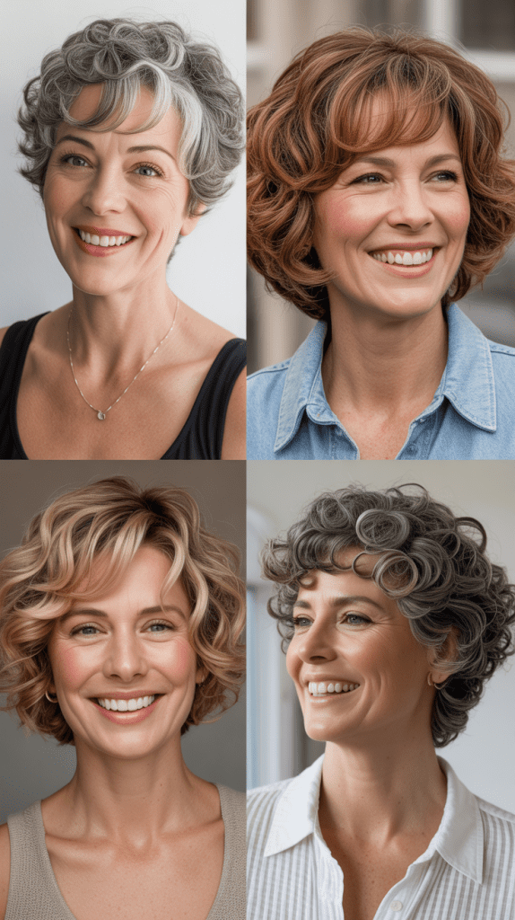  Color Strategies for Short Curly Hair Over 50