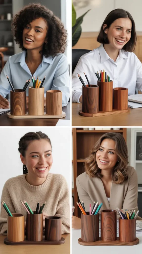 Wooden Pencil or Pen Holders