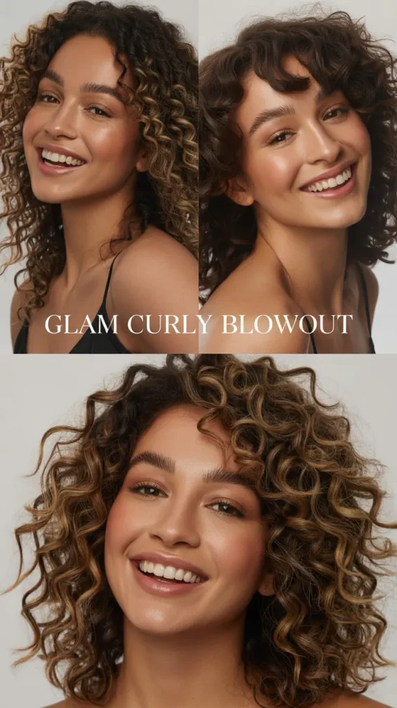 Glam Curly Blowout