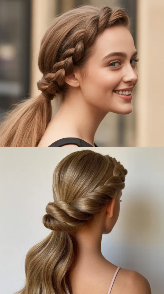 Wrapped Rope Twist Ponytail