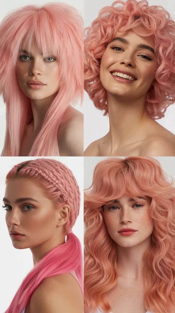 Layered Pink Ponytail