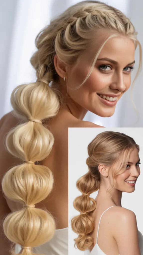Bubble Braid Ponytail