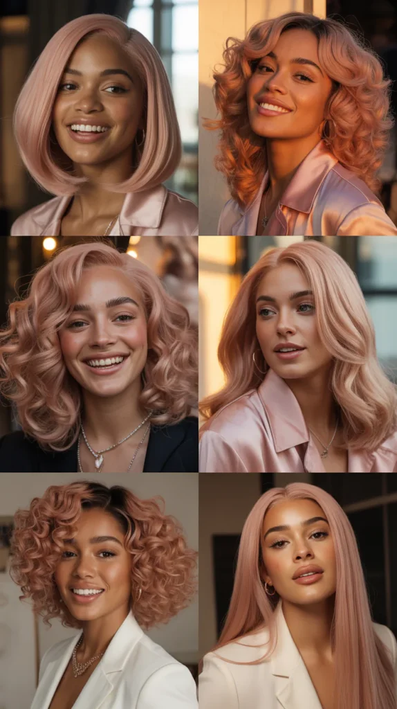 Rose Gold Wig