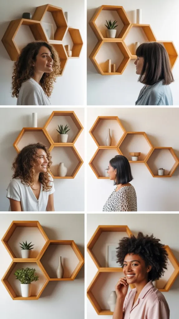 Hexagon Shelves