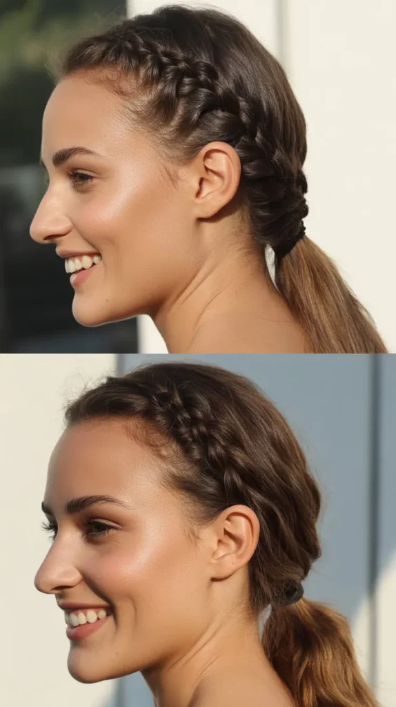 Twisted Rope Braid Ponytail