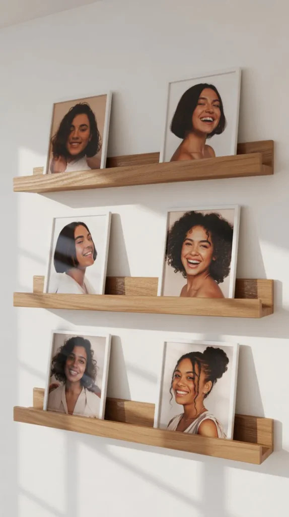 Wooden Photo Ledges