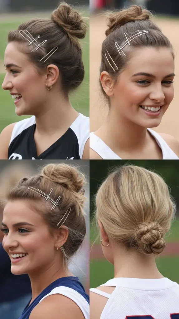Low Bun with Bobby Pins