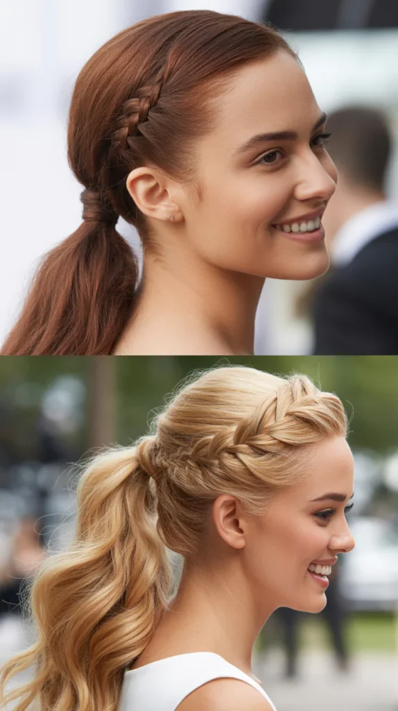  Side Ponytail with Braided Detail